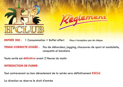 Agrandir le r&egrave;glement